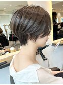30代40代50代ミセス似合わせ笑顔になれるショートボブ前髪ありer