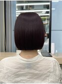 【GEEKS渋谷】切りっぱなしボブ/カシスカラー/秋カラー/大人女子