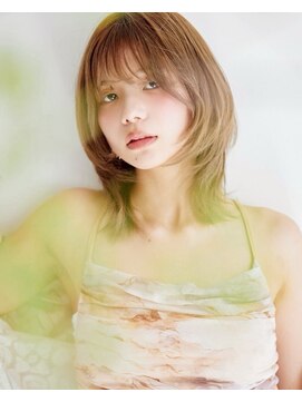 ラフィス ヘアー エルア 武庫之荘店(La fith hair elua) 【La fith】ミルクティーベージュ×顔回りレイヤー