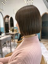 ロンド レグリーズ 立川(Lond leglise) ミニボブレイヤー/レイヤーカット/ダークアッシュ/顔周り/立川