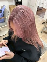 ユイマァル 倉敷(YUIMARL) ピンクベージュ20代30代40代レイヤーカットケアブリーチ