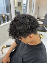 ブルーオーシャン 福岡大橋店(Blue Ocean)&nbsp;ツイストスパイラルパーマ波巻きスパイラルパーマツーブロック