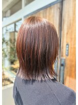 シャポン レイヤーボブ×コーラルブラウン