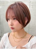 クールショート/レイヤーショート/前髪白髪/20代30代40代50代