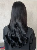 くびれ巻き　韓国風　前髪カット　艶髪　サイドバング　髪質改善