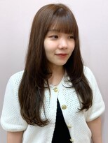 ソンノ(sonno)&nbsp;オリーブベージュ ダメージレスカラー ロングレイヤー 艶髪