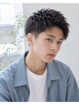バグズ(Baguz) 爽やかアップバングツーブロック束感メンズショートヘア