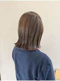 柔らかブラウンベージュ × ミディアム