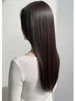アース オーセンティック 関内店(EARTH Authentic) 縮毛矯正トリートメント透明感グレージュカラー