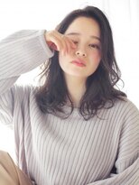 ケーツー心斎橋 クイーンズガーデン バイ ケーツー(K two QUEEN'S GARDEN by K two)&nbsp;黒髪でも柔らかく見せるミディアムヘアー/心斎橋&なんば