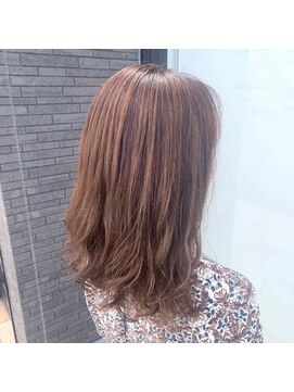 アース コアフュールボーテ 新潟紫竹山店(EARTH coiffure beaute) ピンクベージュカラー☆