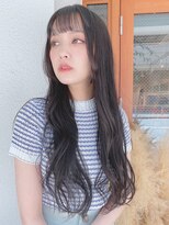 シェルター バイ トウキョウ(Shelter by TOKYO)&nbsp;ブルーブラック/デジタルパーマ/大人可愛い