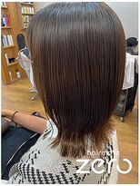 ヘアメイクゼロ 坂戸駅前店(hairmake zero)&nbsp;切りっぱなし　くびれボブ