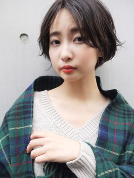 モリオ フロム ロンドン サッポロファクトリー店(morio FROM LONDON) 札幌ショート 大人かわいい黒髪ショートボブ毛先パーマ