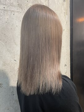 ラニヘアサロン(lani hair salon) 寒色ミルクティーベージュ（ブリーチ２回）