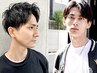 【CHIKA 指名限定】メンズカット＋炭酸sh+超マイクロバブル(眉カット◎）