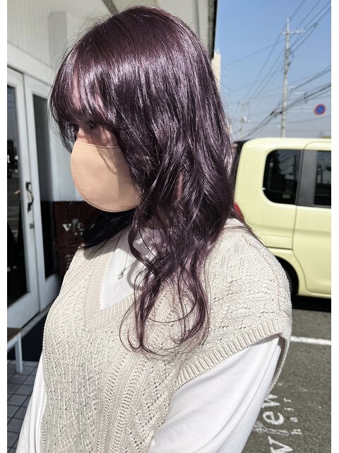 【viewt hair】艶×ピンクパープル　福山