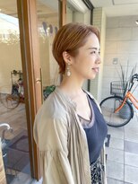 シロ(siro)&nbsp;シフォンベージュショートボブ