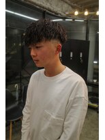 スレイ 西宮(SLAY)&nbsp;波巻きハイライトアップバングツーブロックマッシュ