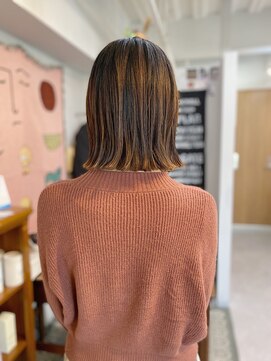 アンドチル 渋谷(AND CHILL) ミディアムボブ/ロブ/切りっぱなしボブ 渋谷