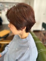 ヘアーワークス ボナ ウニクス店(HAIR WORKS bona) 大人ショート 白髪ぼかし ケアカラー 髪質改善