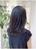 縮毛矯正毛でも柔らかい雰囲気なレイヤーカット