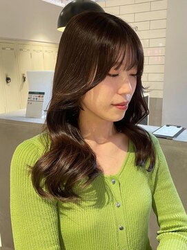 ザコーストバイネオリーブ 辻堂店(The coast by neolive) 顔周りレイヤーカット×ブラウンベージュ