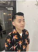 スキンフェード サイドパート