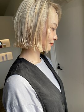 エダメ(EDAME) ホワイトブロンドラフbob◯