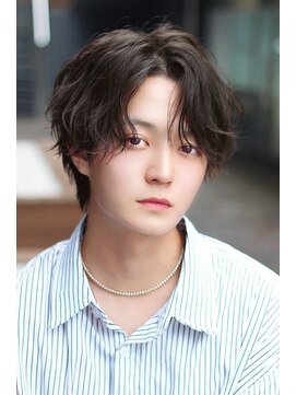 クーエフー(coo et fuu) シースルーマッシュ韓国マッシュ韓国 無造作パーマ