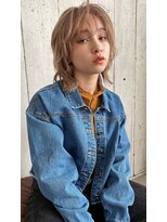 ジョリ(joli)&nbsp;レイヤーボブ / 顔まわりレイヤー/ ハイトーンベージュ/ブリーチ