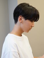 エルマーク 梅田(L-MARK)&nbsp;黒髪マッシュナチュラルマッシュメンズヘア韓国ツーブロック