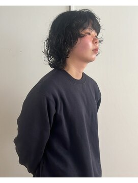 マッシュウルフパーマ