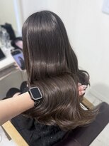 ツヤツヤブラウンカラー ブリーチなし honoca