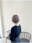 ミニウルフ/ホワイトグレージュ/クラゲヘアー
