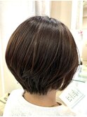 ひし形　ショート　前下がり