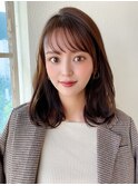 【NEW OPEN】小顔前髪あり後れ毛サイドバングメルティカラー