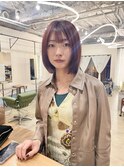 [ethica_南船場】モーブブラウン×レイヤーボブ