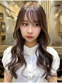 ナチュラルブラウン/パールベージュ/バタフライカット