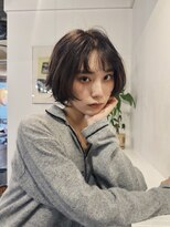 ヒュージ 表参道(huge)&nbsp;レイヤーボブ/ミニボブ/ニュアンスパーマ/顔周りカット/20代30代