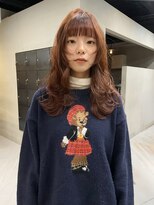 ヘアー アイス ルーチェ(HAIR ICI LUCE)&nbsp;ブリーチなしカラー オレンジブラウン レイヤーカット/林