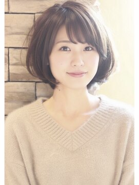 レウナ 外苑前(Reuna) 30代40代大人可愛いひし形ボブ　大人ボブ　大人ショートボブ