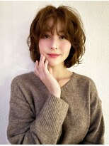 カバーヘア ブリス 戸田公園西口店(COVER HAIR bliss)&nbsp;ボブパーマ/デジタルパーマ/ボブレイヤーココアブラウンp川口