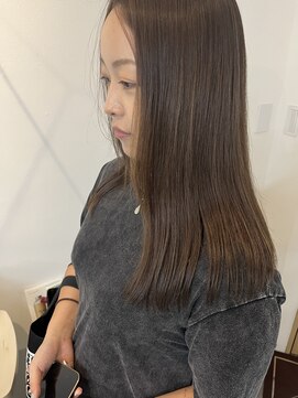 クワイア 川崎店(0choir) ハイライトonオリーブベージュ◯emi/川崎/白髪ぼかし/髪質改善