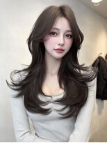 ノイズオオサカ 梅田店(NOISM OSAKA) 小顔外ハネミディアムアッシュ20代30代40代くびれミディ韓国ヘア