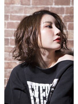 ミエルヘアービジュー(miel hair bijoux) 外国人風エッジのきいたラフパーマ【miel hair bijoux】