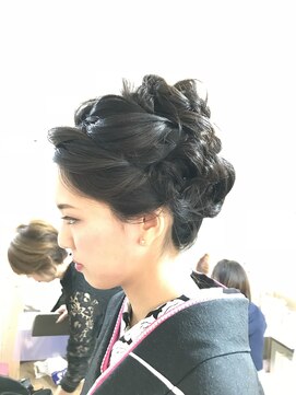 ロカット サロン(Roquat Salon) 袴着付けふわもこアップアレンジ【ヘアアレンジ　立川南/立川】