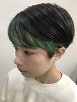 アリウス(ALIUS by posh) 【ALIUS 池袋 小川真一】ハンサムショート インナーグリーン