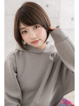 ミック 日暮里店(miq) 好感度大!前下がりで輪郭矯正…小顔シンプルボブ