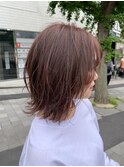 軽やかレイヤー外ハネボブ/くすみベージュ/20代30代40代
